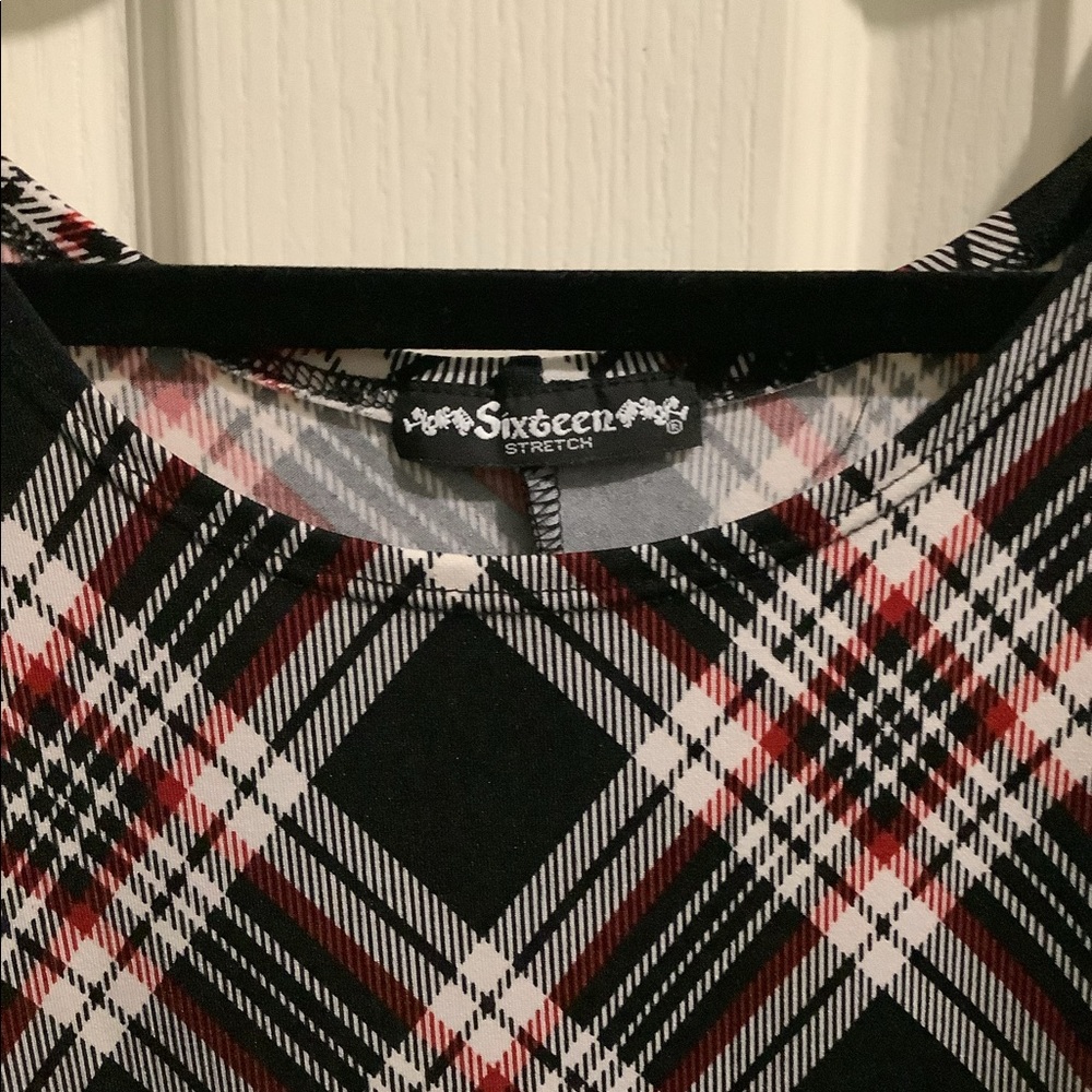 Checkers Pattern Blouse - Picture 2 of 2